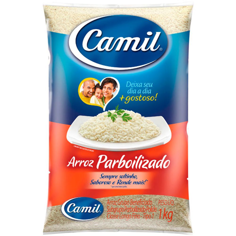 Arroz Camil Integral Parbolizado Tipo 1 - 1Kg - DAC Distribuidora