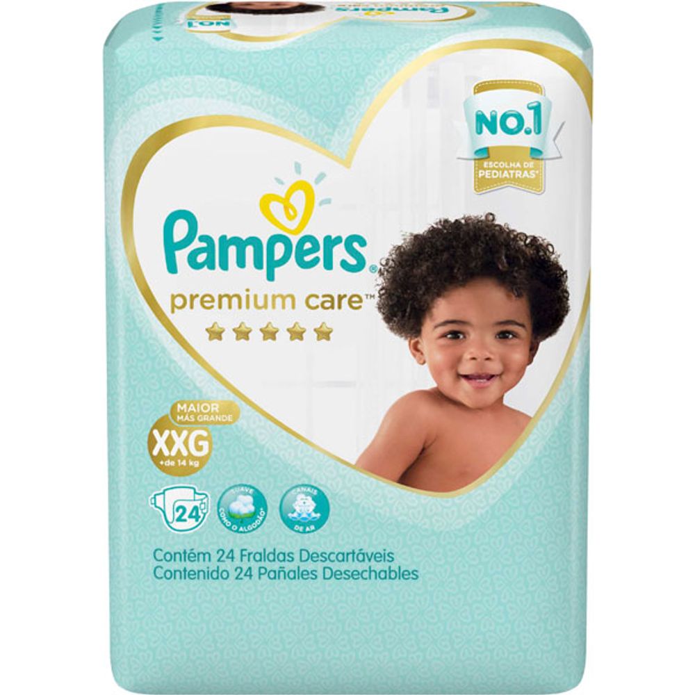 Fralda Pampers Premium Care Xxg 8x24un Dac Distribuidora