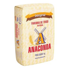Farinha Trigo Anaconda Integral  - 1Kg