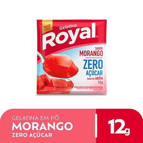 Gelatina Royal Zero Morango - 12X12gr