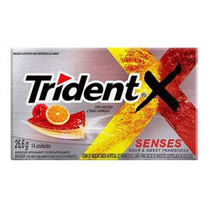 Trident X 14S Senses Framboesa - 12X26,6Gr