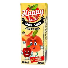 Suco Happy Fruit Pessego e Maca  - 200Ml