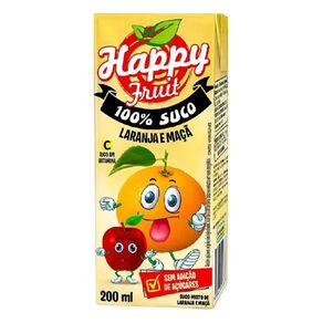 Suco Happy Fruit Laranja e Maca  - 200Ml