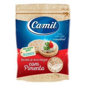 Biscoito Camil Integral Arroz com Pimenta - 150Gr