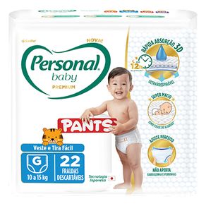 Fralda Personal Baby Jumbo Pants G - 22Un