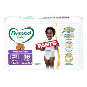 Fralda Personal Baby Jumbo Pants Super Ex.G - 16Un