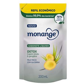 Sabonete Liquido Monange Refil Detox - 200Ml