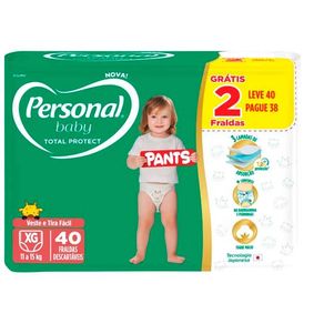 Fralda Personal Baby Mega Prot Pants Ext G - 40Un
