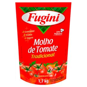 Molho Tomate Fugini Tradicional Sache - 1,7Kg