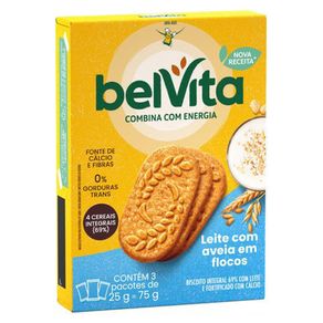Biscoito Belvita Leite e Aveia - 3X25gr