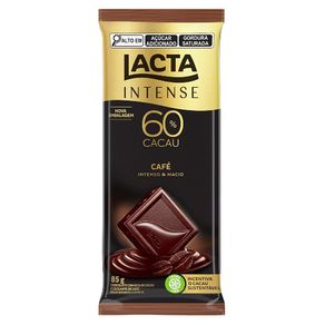 Chocolate Lacta Intense 60% Cacau Cafe  - 17X85gr