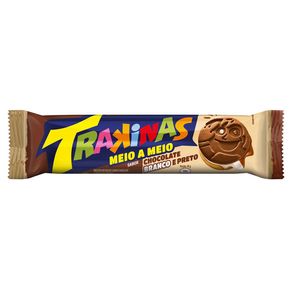 Biscoito Trakinas Recheado 1/2 Chocolate + Branco - 126Gr