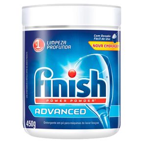 Detergente em Po Finish Pote Advanced - 450Gr