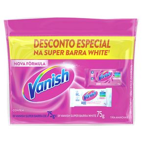Kit Tira Manchas Vanish Barra Preço Especial Pink/White - 75Gr