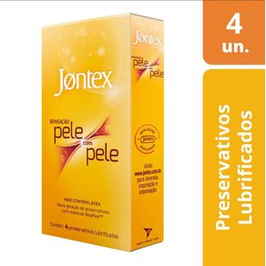 Preservativo Jontex Sensacao Pele com Pele - 4Un