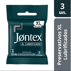 Preservativo Jontex Xl Lubrificado - 3Un